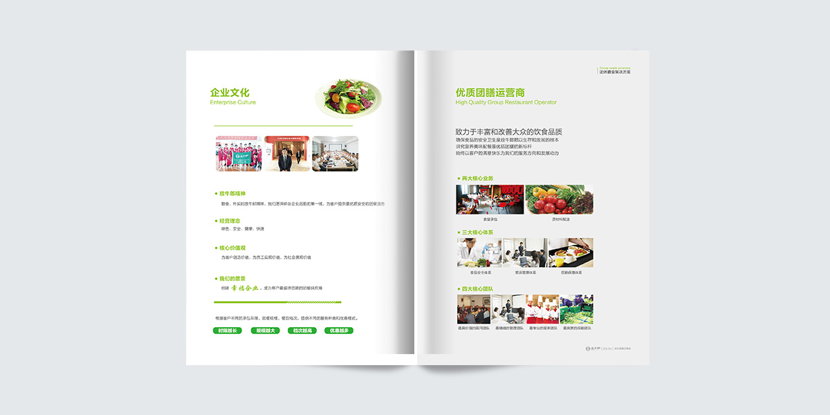 餐飲管理公司宣傳冊設計